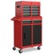 2-in-1 Tool Chest Cabinet with 5 Sliding Drawers and 4 Universal Wheels Perfect for Garage or Workshop